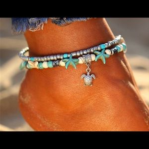 Bohemian Vintage Turtle Ankle Bracelet!
